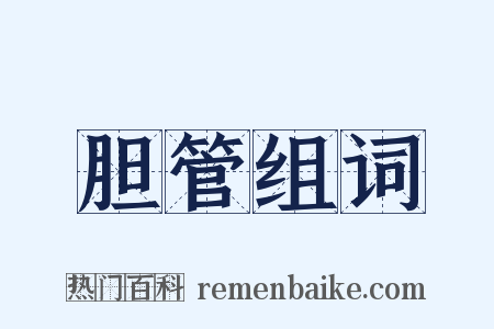 胆管组词是什么意思的图片